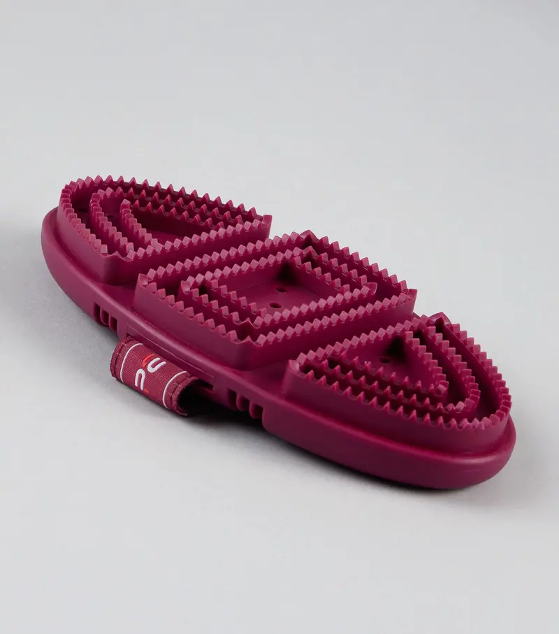Soft-Touch Flexi Curry Comb Wine & Fuchsia 1