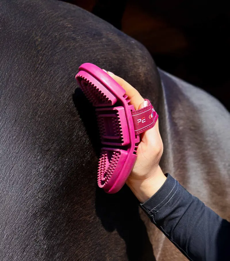 Soft-Touch Flexi Curry Comb Wine & Fuchsia 2
