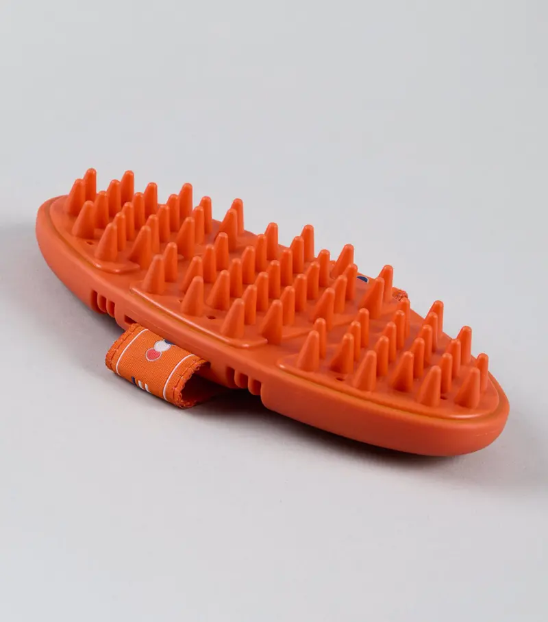Soft-Touch Flexi Massage Brush Orange & Amber 1