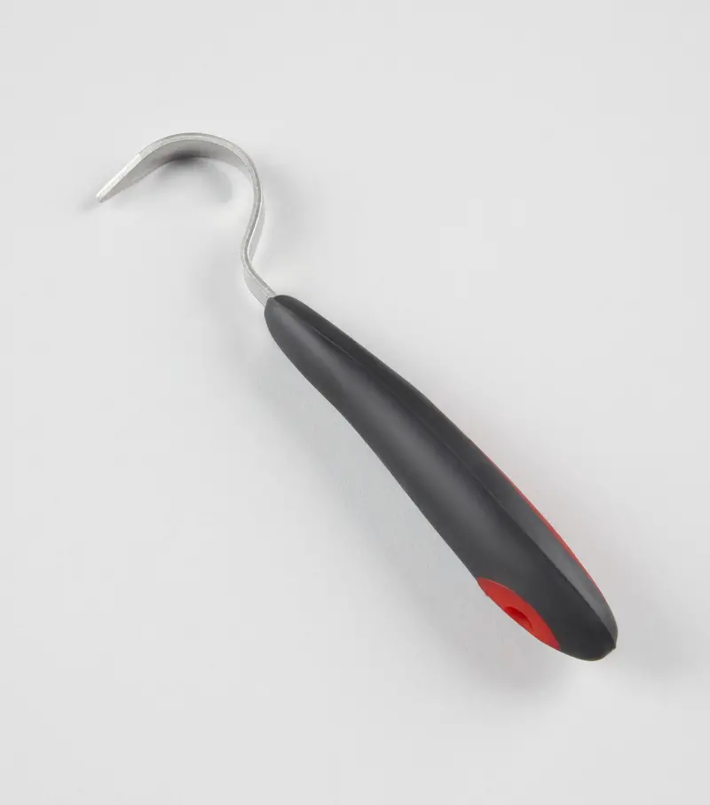 Soft-Touch Hoof Pick Black & Red 1
