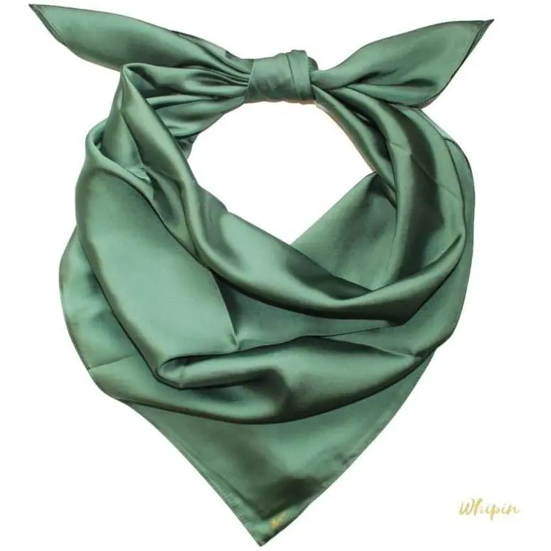 Solid Moss Green Wild Rag 1
