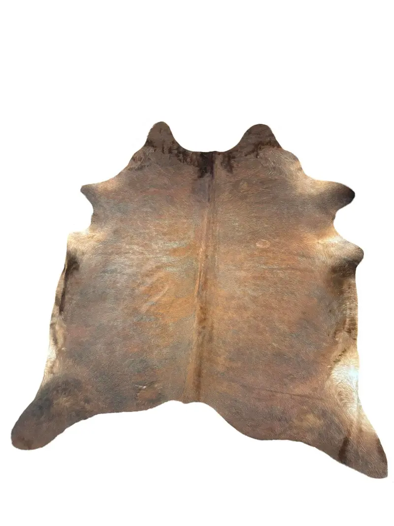 Solid Red And Brown Cowhide 1