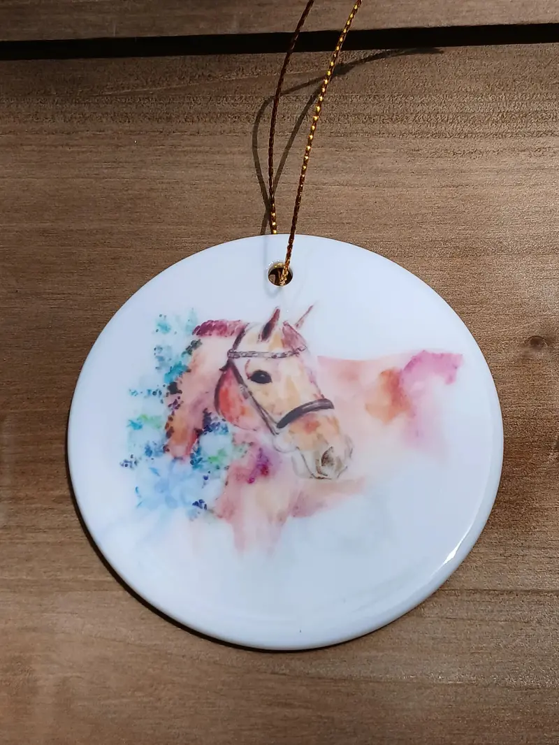 Sonaequestrian Holiday Ceramic Ornament 1