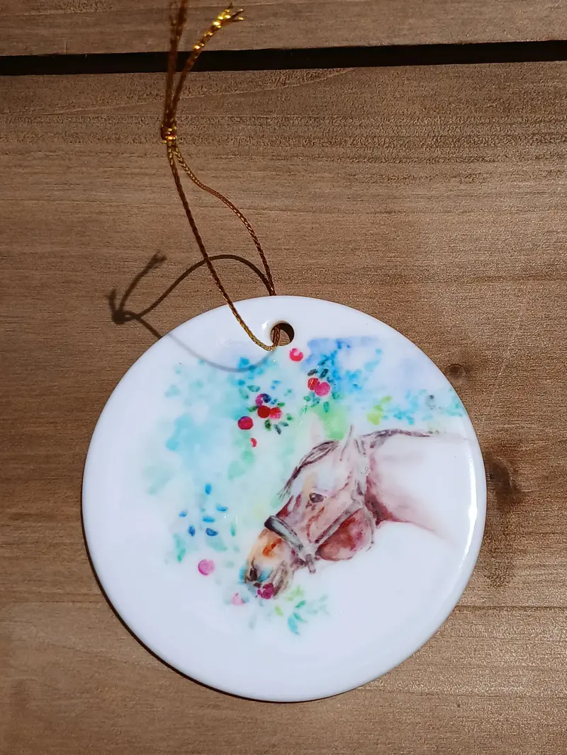 Sonaequestrian Holiday Ceramic Ornament 2