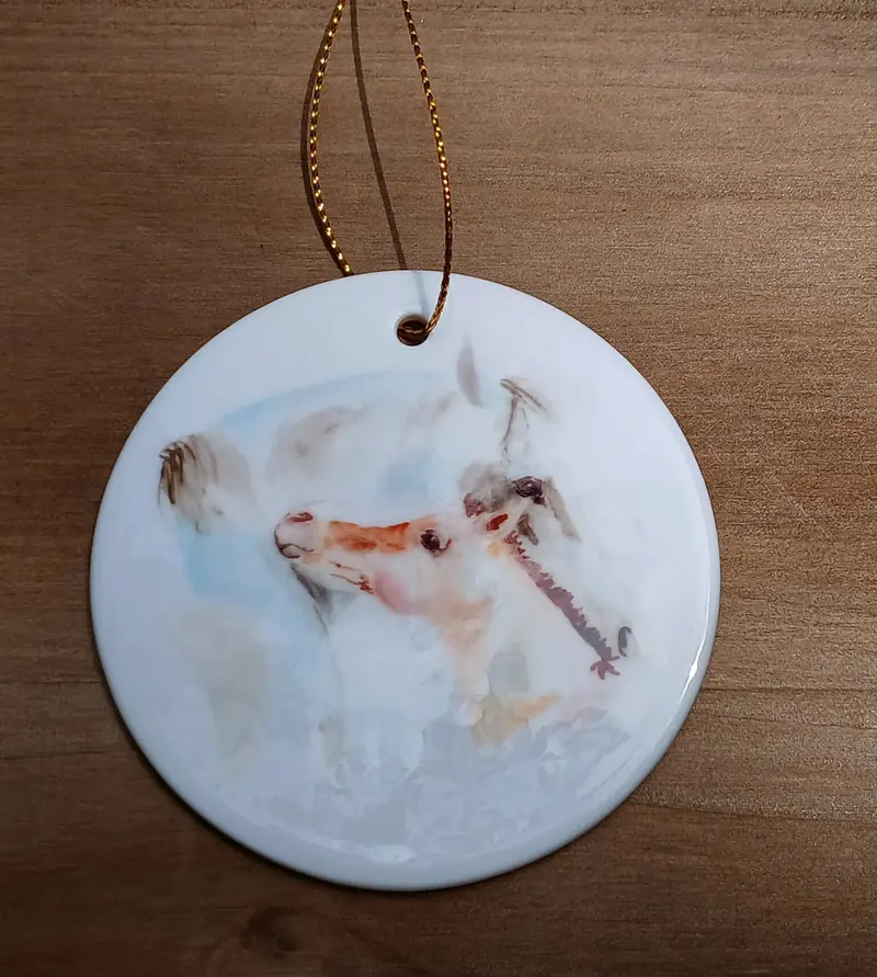 Sonaequestrian Holiday Ceramic Ornament 2