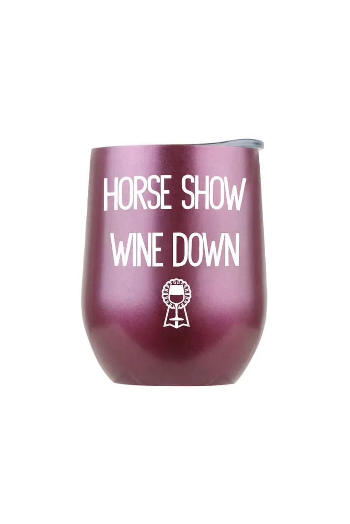 Spiced Equestrian Horse Show Wine Down Insulated Cup 3