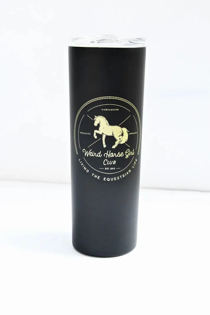 Spiced Equestrian Weird Horse Girl Club Travel Tumbler 1
