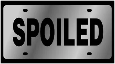 Spoiled Stainless Steel License Plate (Chrome) 1