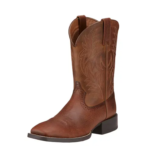 Sport Wide Square Toe Western Boot 1