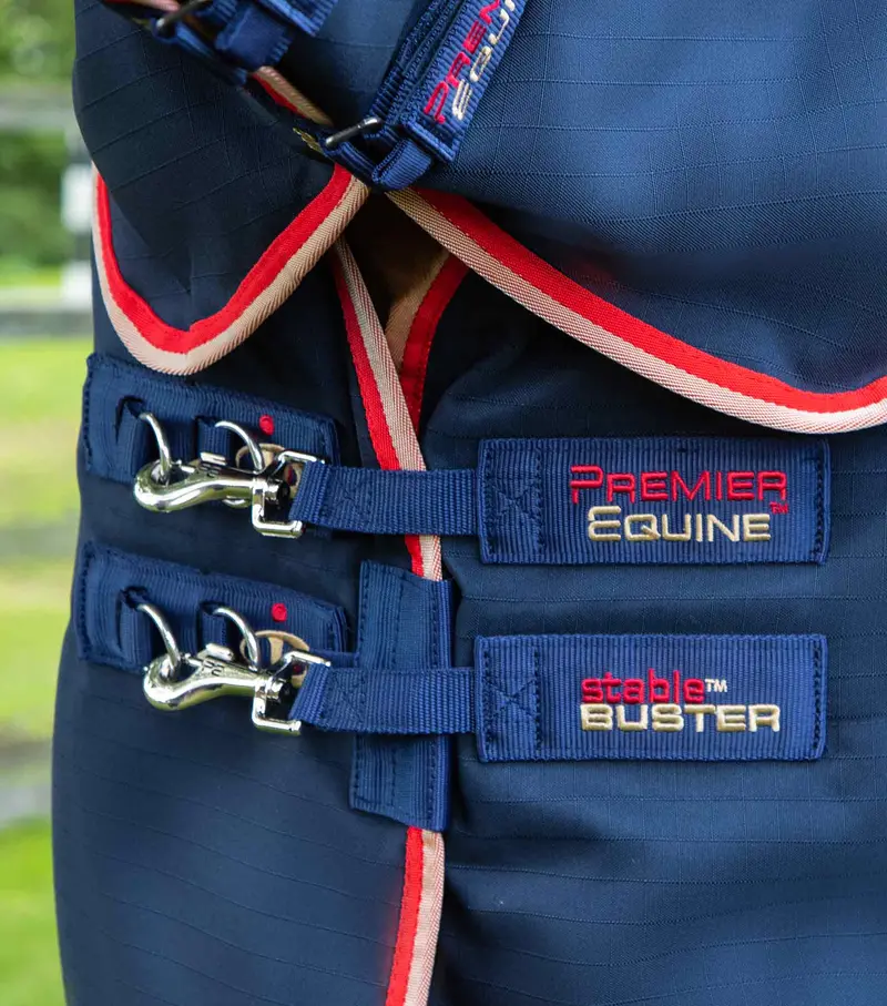 Stable Buster 200G Stable Rug With Neck Cover Navy 3