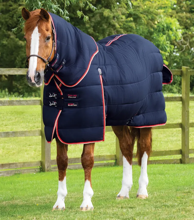 Stable Buster 450G Stable Rug With Neck Cover Navy 1