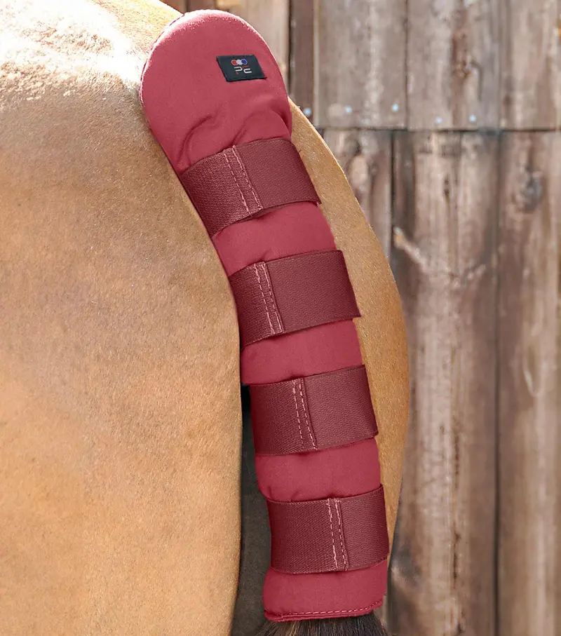 Stay-Up Horse Tail Guard Burgundy 1