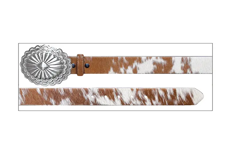 Stetson Women's Brown And White Hair On Belt 2