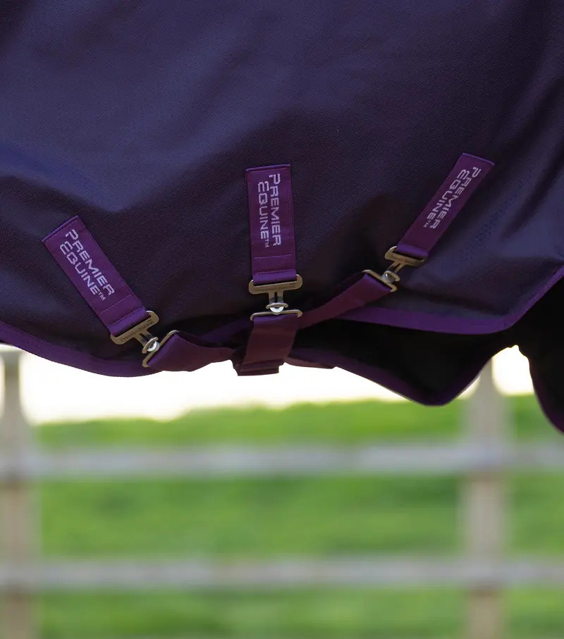 Stratus 600D Series 0G Turnout Rug With Classic Neck Cover Purple 5