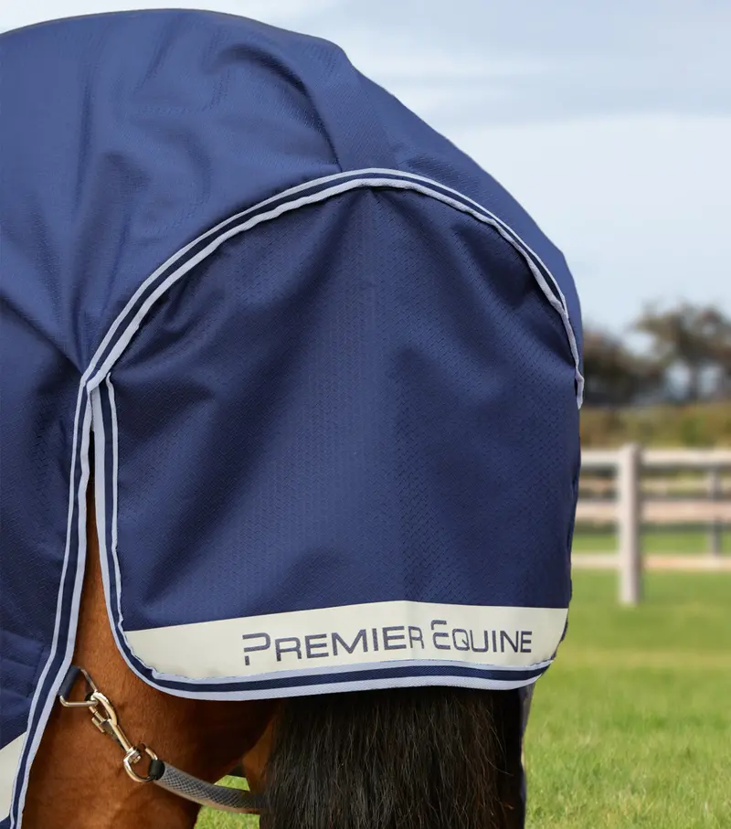 Stratus 600D Series 200G Turnout Rug With Classic Neck Cover Navy 6