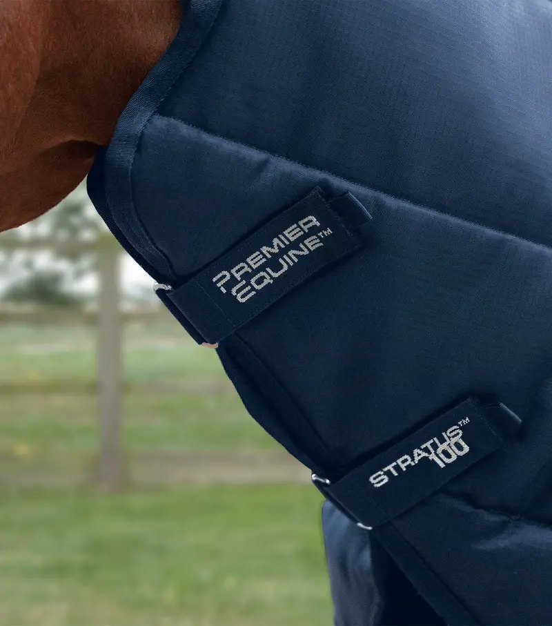 Stratus Stable Rug 100G With Neck Cover Navy 2