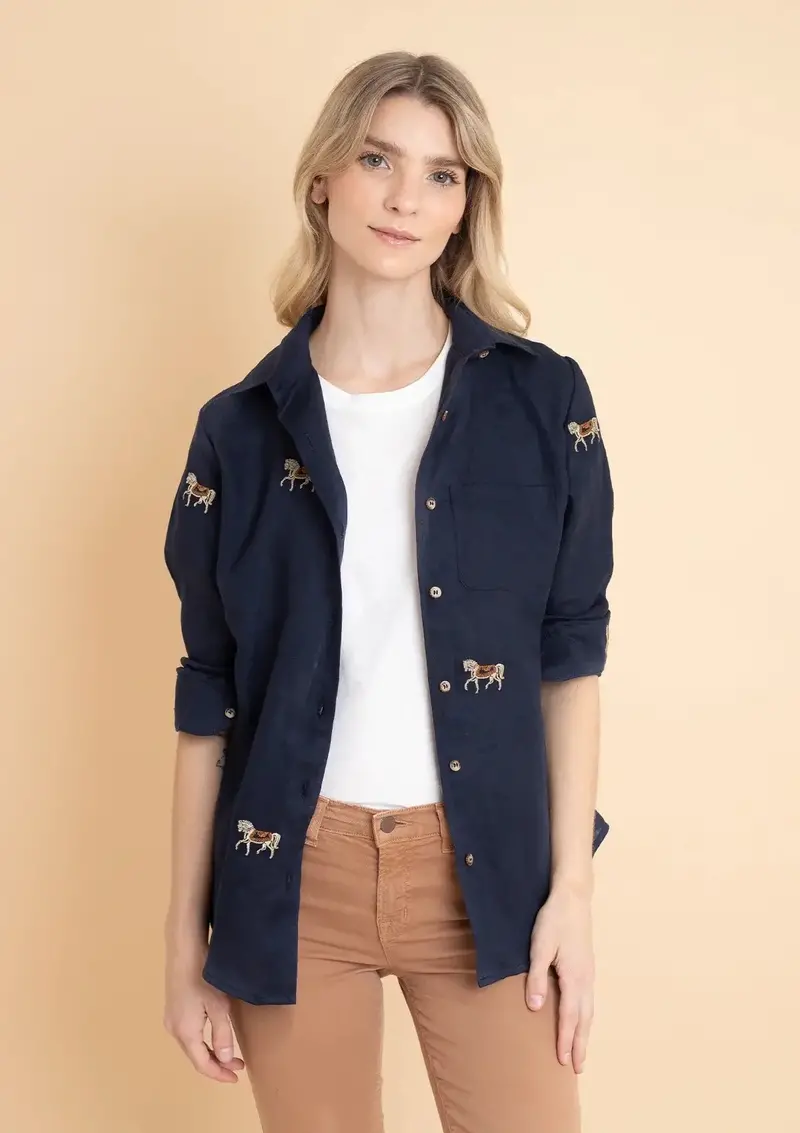 Sundown Linen Shirt | Long Sleeve | Embroidered 10