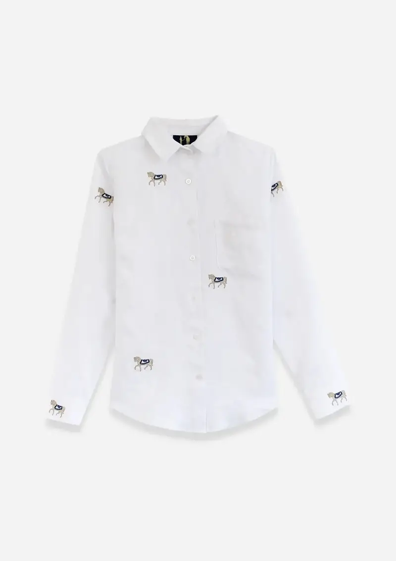 Sundown Linen Shirt | Long Sleeve | Embroidered 6