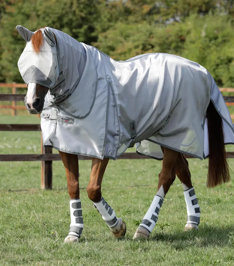 Super Lite Fly Rug With Surcingles Silver 1