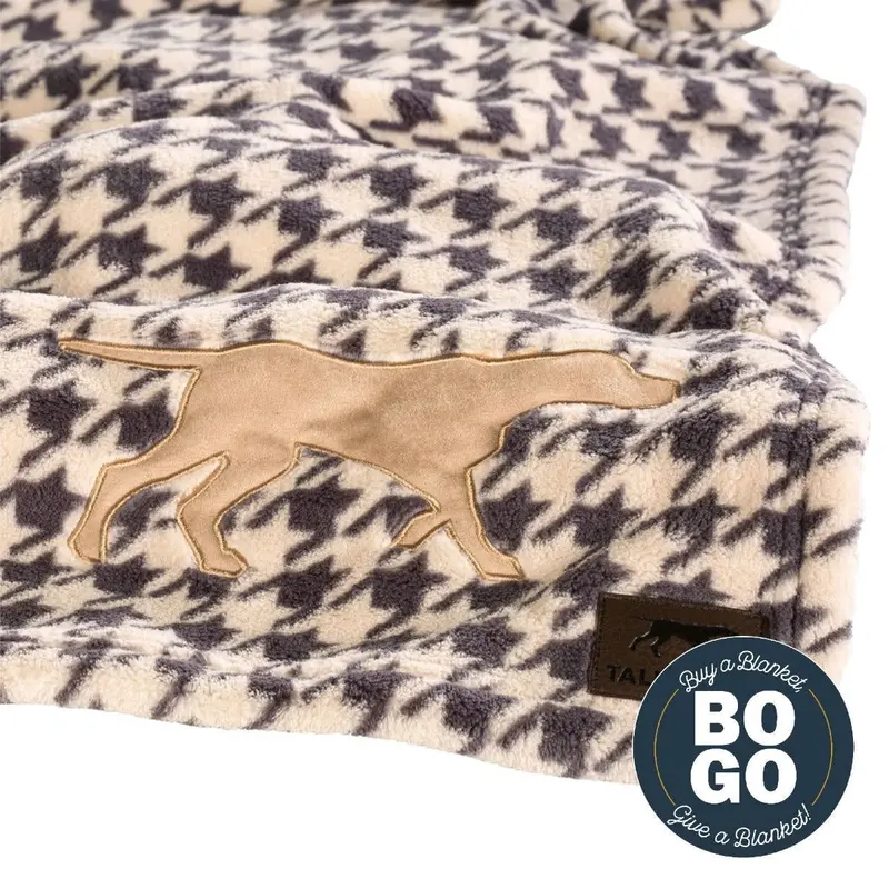 Tall Tails Houdstooth Fleece Dog Blanket 30 X 40 In 1