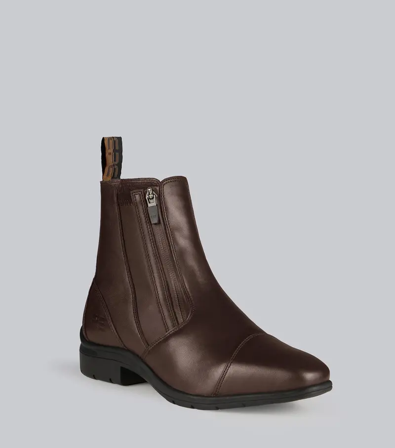Taro Waterproof Leather Paddock Boot Brown 1