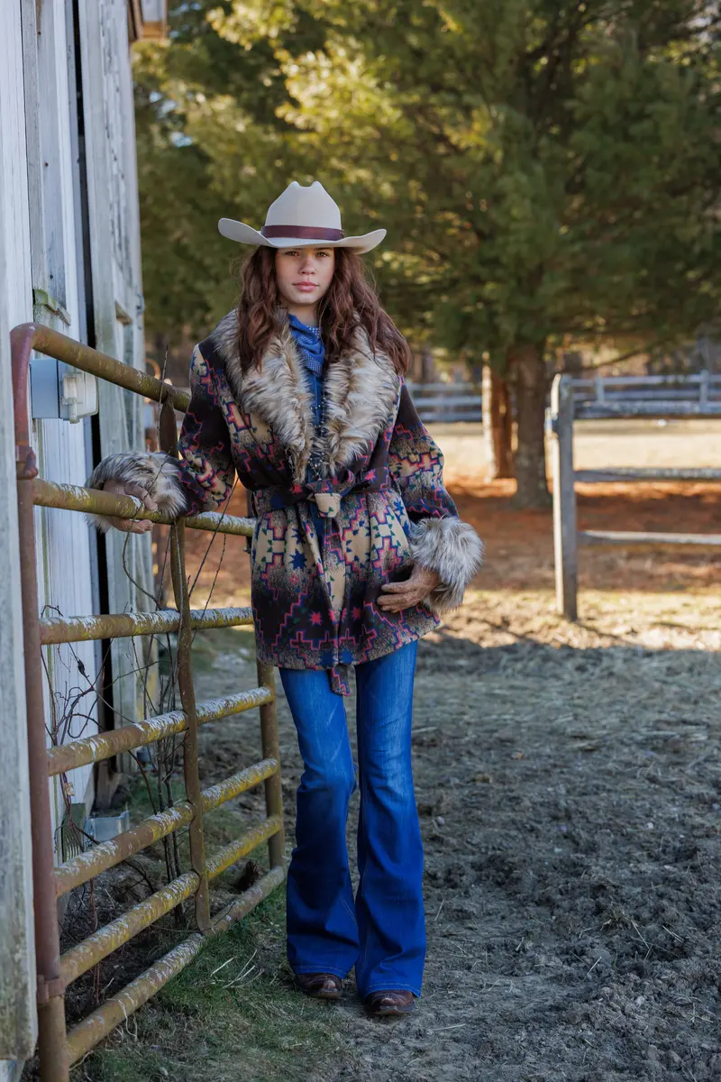 Tasha Polizzi Beige Plains Jacket 1