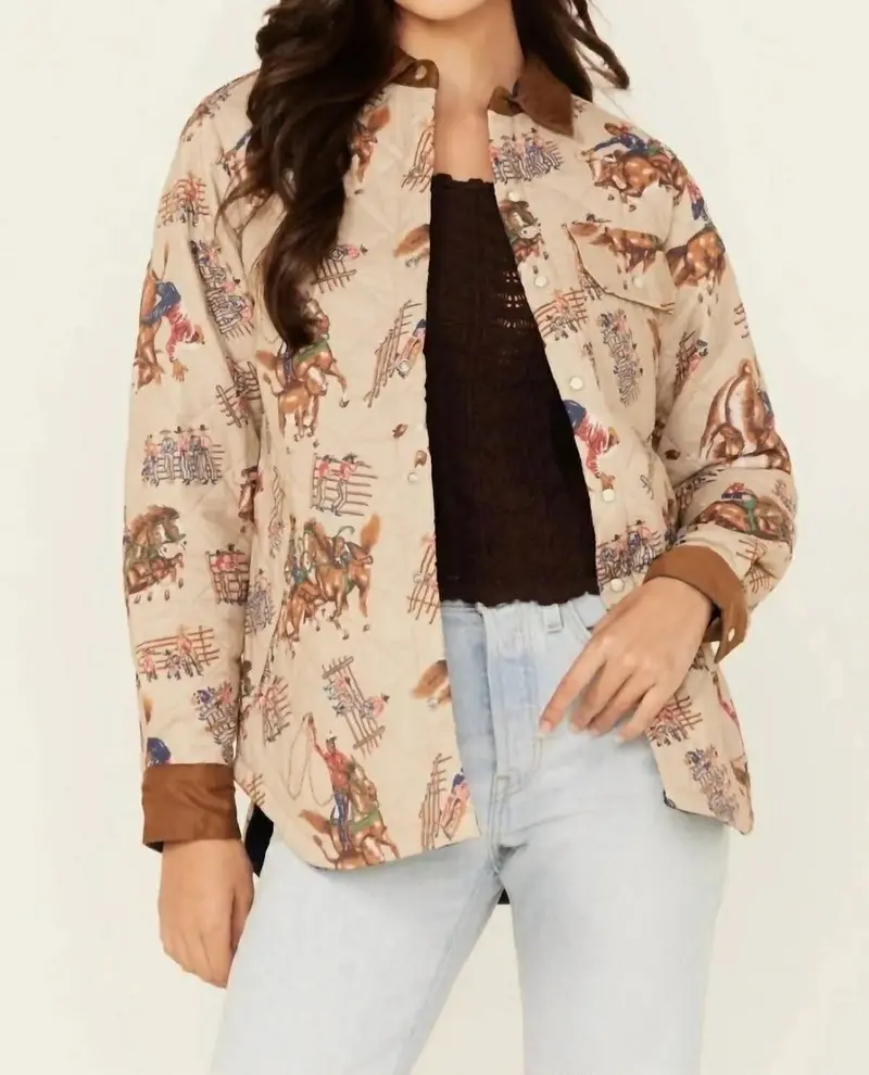 Tasha Polizzi Beige Roxanne Shacket 1