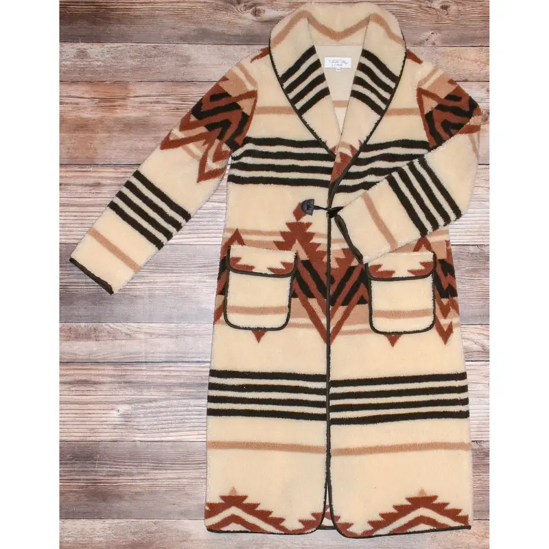 Tasha Polizzi Women's Latte Enchantment Blanket Coat 1