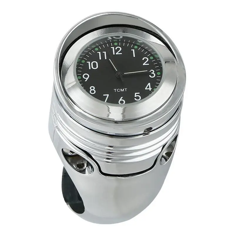 Tcmt 1 1/4" Handlebar Clock Mount Fit For Harley Cruiser Chopper Custom 1