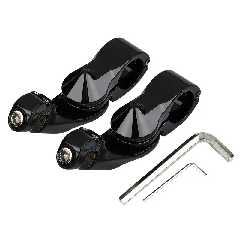 Tcmt 1 1/4" Pegstreamliner Short Angled Highway Engine Guard Footpegs Mount Fit For Harley Touring Softail Indian Chief 3