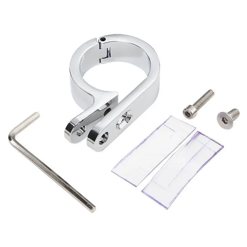 Tcmt 1.25" Universal Motorcycle Handlebar Mounts Clamp Clock Kit Fit For Harley 1