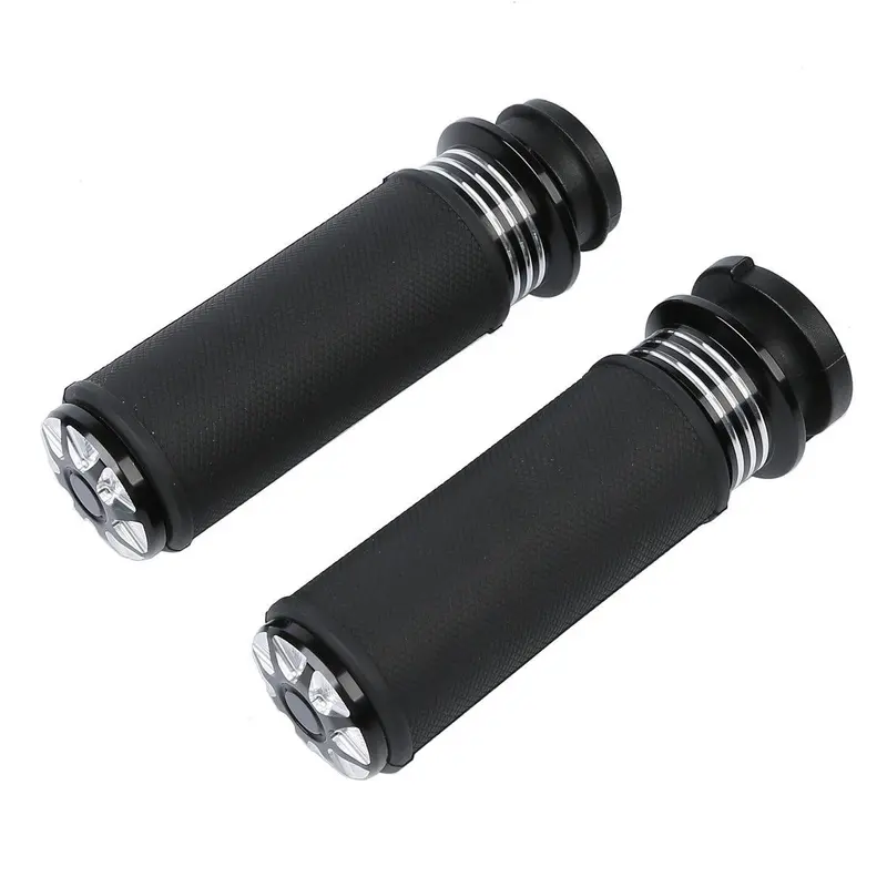 Tcmt 1" Electric Handlebar Bar Grips Fit For Harley Street Glide Softail Deluxe Slim 1