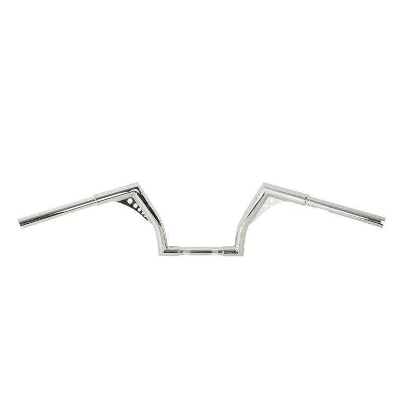 Tcmt 10" 12" 14" 16" 18" 20" Rise Handlebar Bar Chrome Fit For Harley Flst Fxst 1