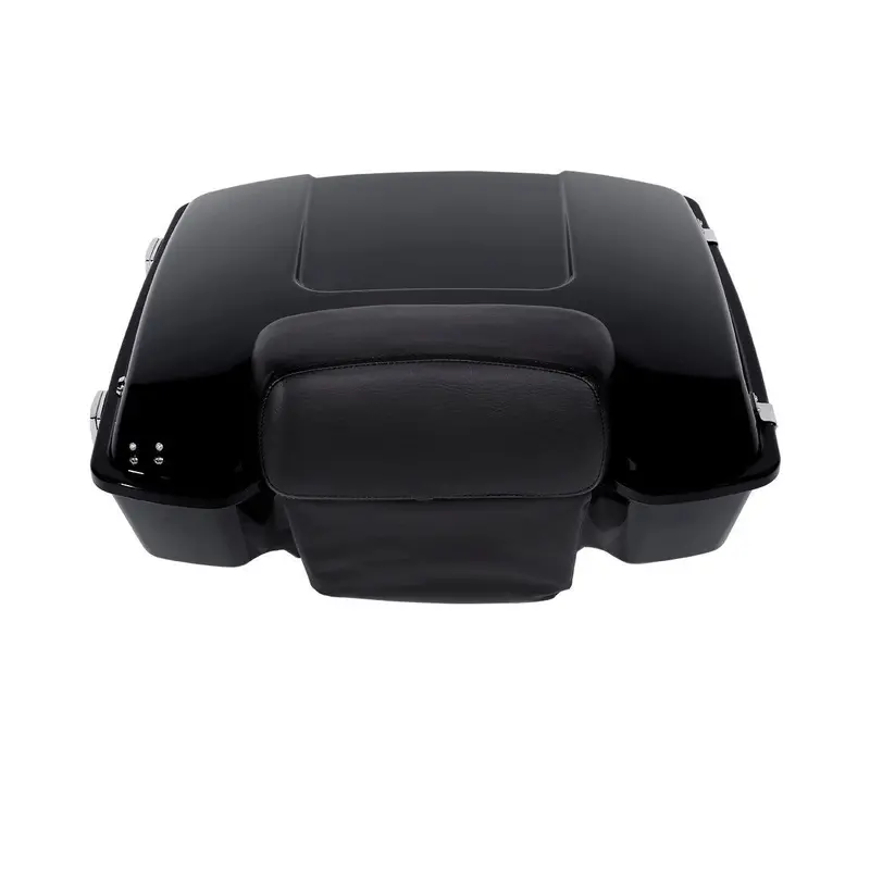 Tcmt 10.7" Chopped Trunk With Backrest Pad Fit For Harley Touring '97-'13 2