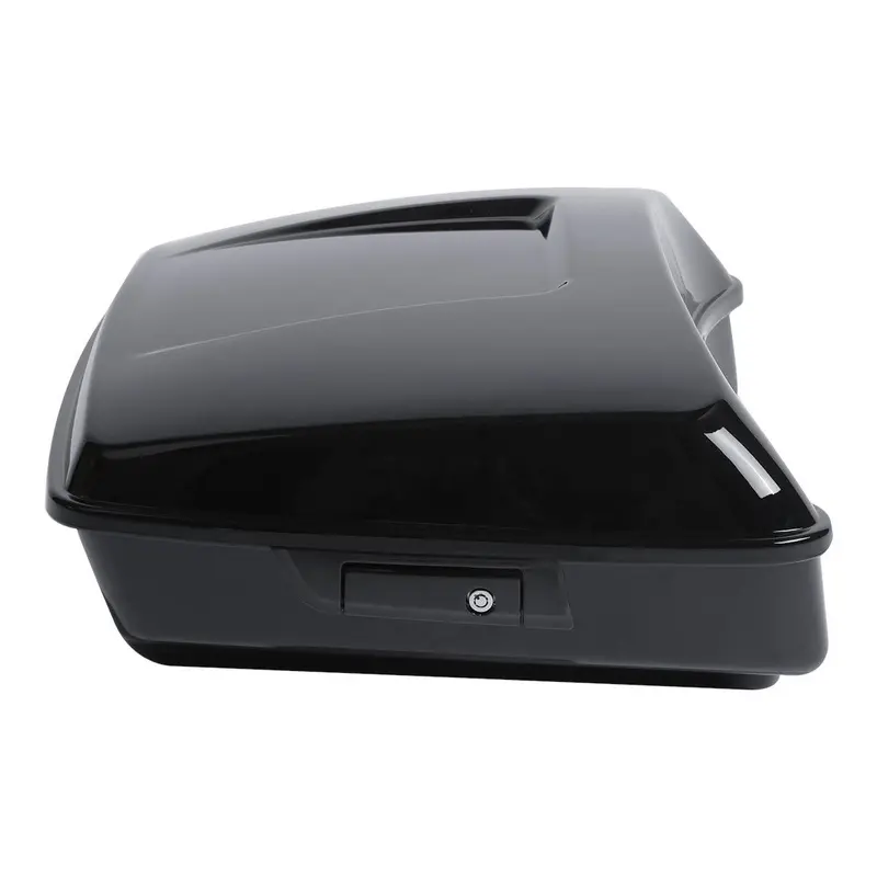 Tcmt 10.7" Vivid Black/Matte Black Chopped Trunk Fit For Harley Touring '14-'26 1