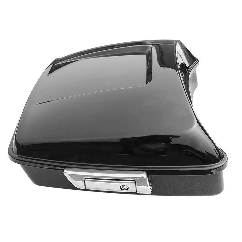 Tcmt 10.7" Vivid Black/Matte Black Chopped Trunk Fit For Harley Touring '14-'26 2