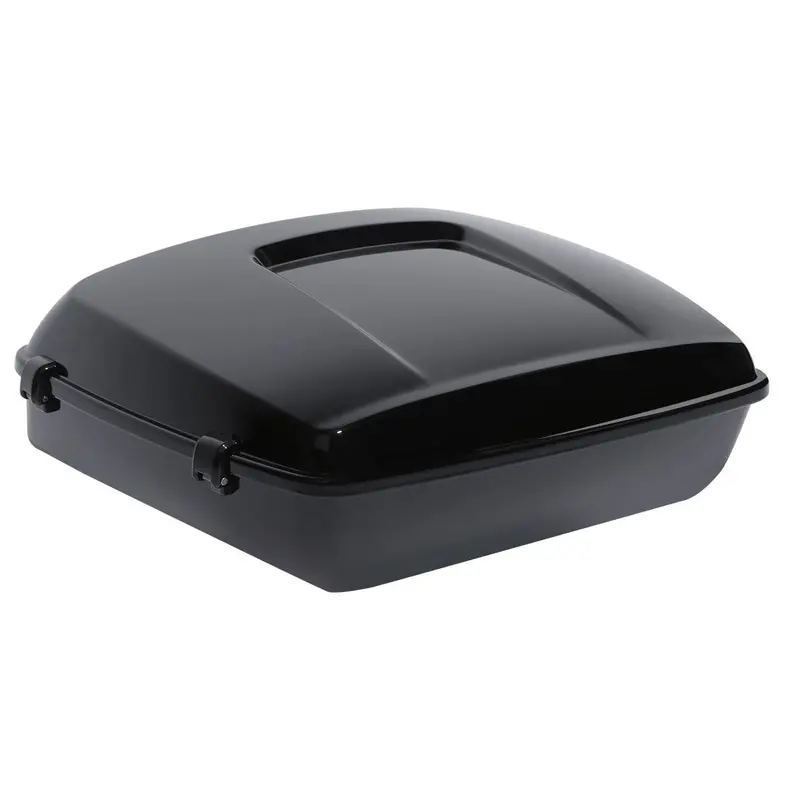 Tcmt 10.7" Vivid Black/Matte Black Chopped Trunk Fit For Harley Touring '14-'26 3