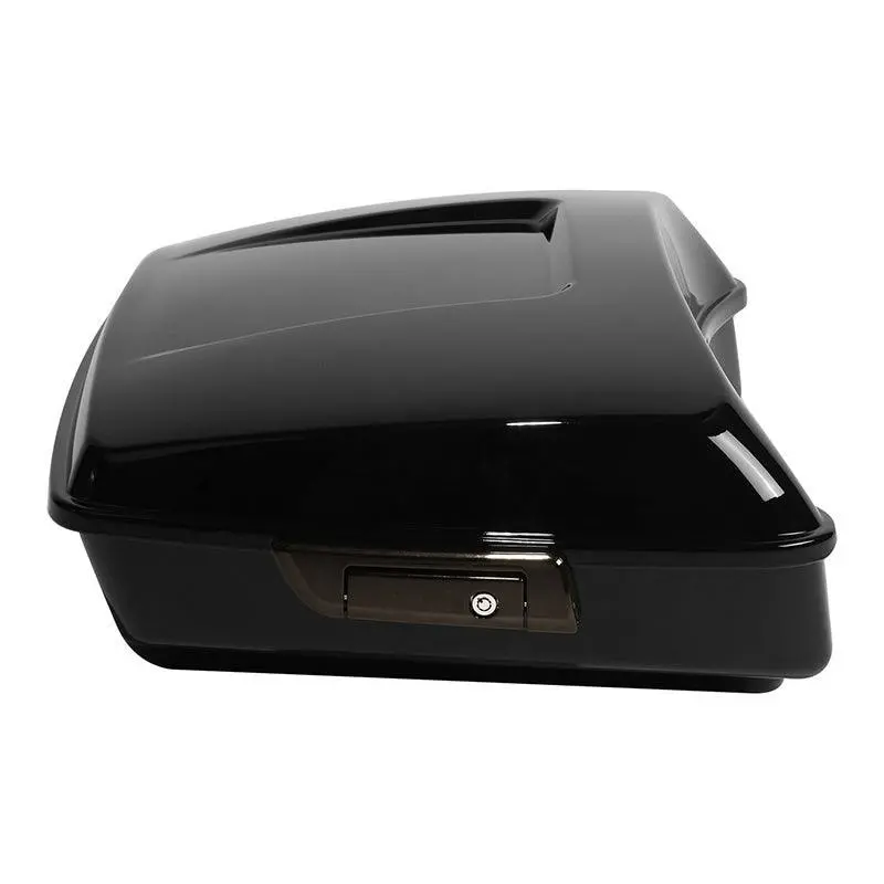 Tcmt 10.7" Vivid Black/Matte Black Chopped Trunk Fit For Harley Touring '14-'26 3