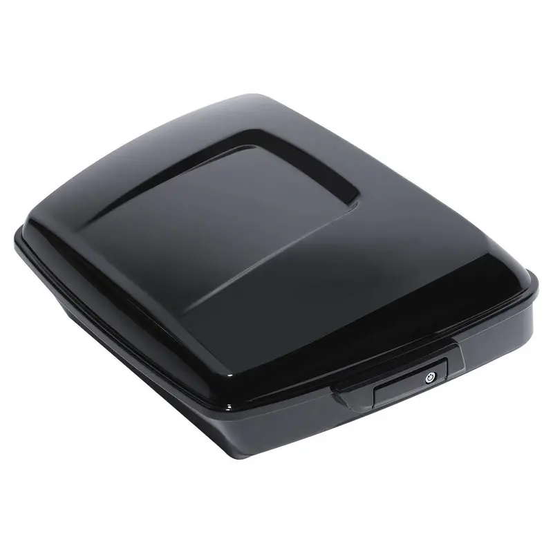 Tcmt 10.7" Vivid Black/Matte Black Chopped Trunk Fit For Harley Touring '14-'26 4
