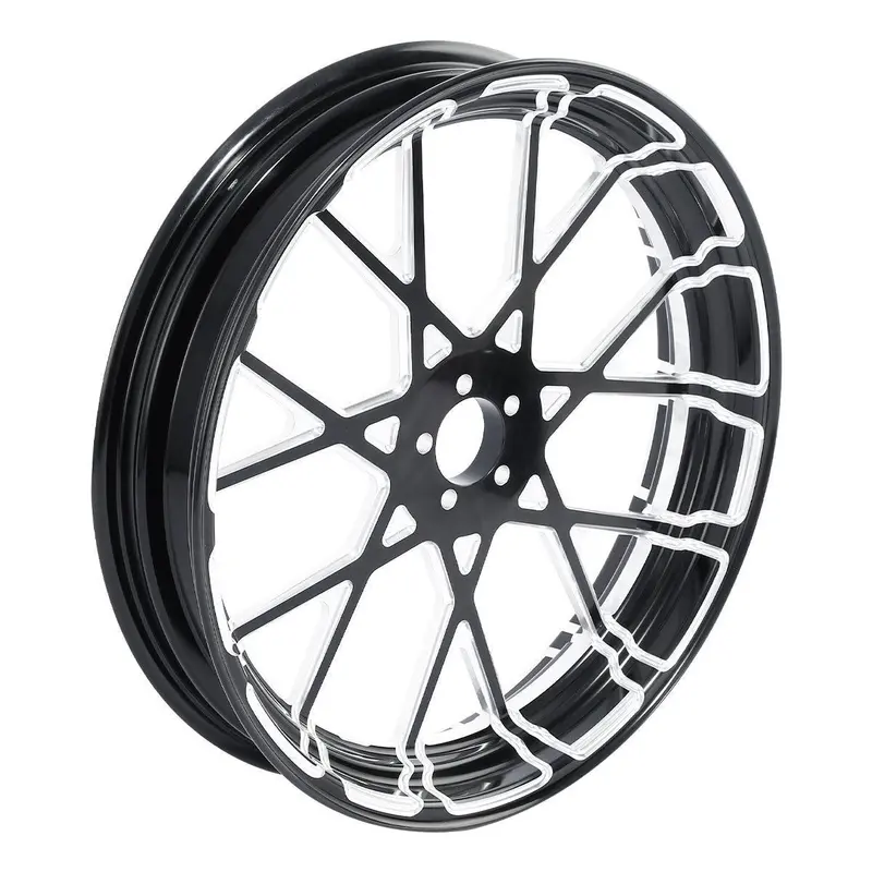 Tcmt 18" 21" 23" 26" 30" Front Wheel Rim Hub Single Disc Fit For Harley Touring '97-'20 1