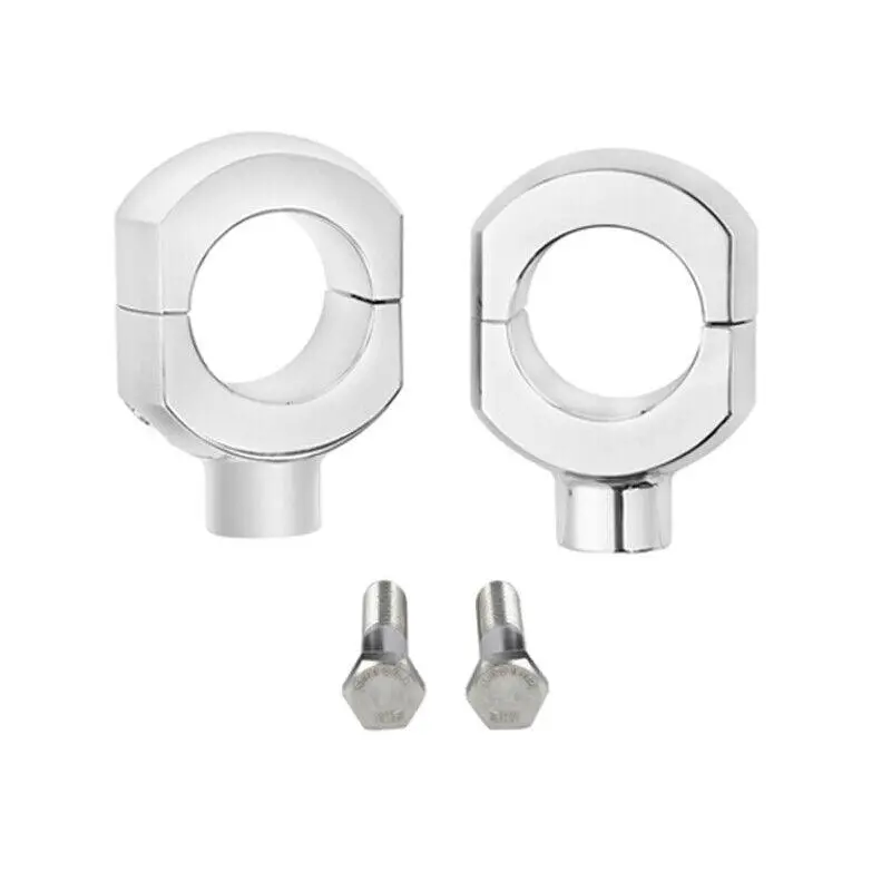 Tcmt 2" Handlebar Risers Chrome Fit For Harley Sportster 883 1200 Road Glide Softail 1