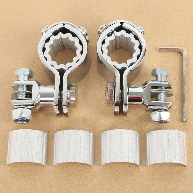 Tcmt 25/32/35Mm Crash Bar Motorcycle Highway Foot Peg Mount Clamps Fit For Harley 1