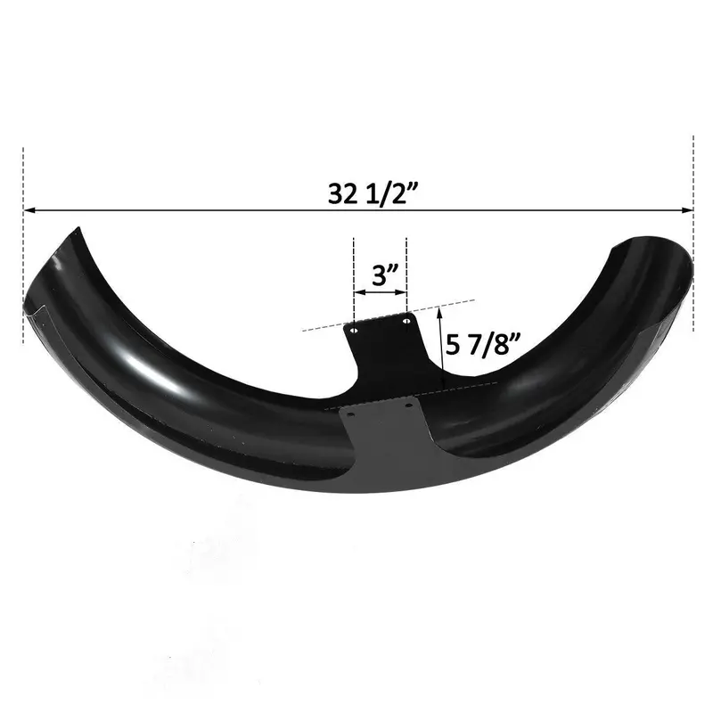 Tcmt 26" Wrap Front Fender Fit For Harley Touring Custom Baggers '97-'13 2
