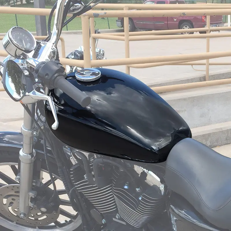 Tcmt 3.7 Gal. Gas Fuel Tank Fit For Harley Sportster Xl 883 1200 '07-'22 2