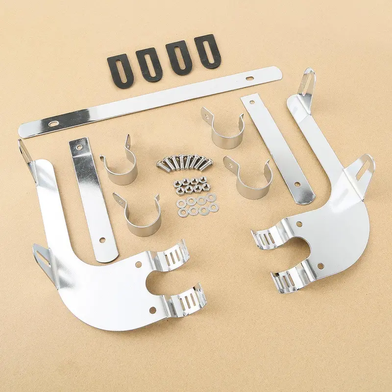Tcmt 39Mm Forks Windshield Mount Bracket Kit Fit For Harley Dyna Sportster 1