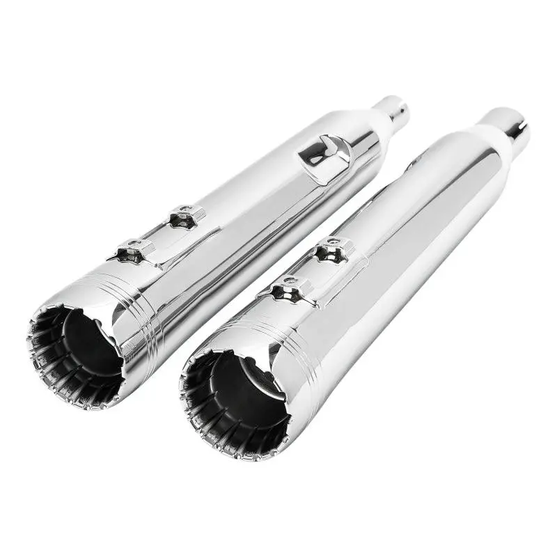 Tcmt 4" Megaphone Slip-On Muffler Exhaust Pipes Fit For Harley Touring '17-'24 1