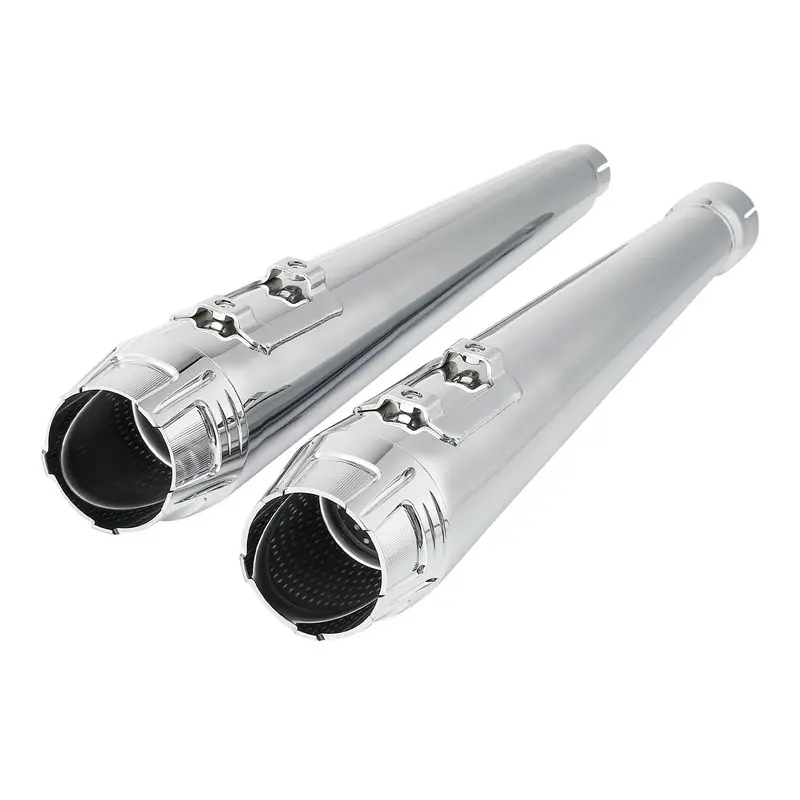 Tcmt 4" Megaphone Slip-On Mufflers Exhaust Fit For Harley Touring '17-'24 1
