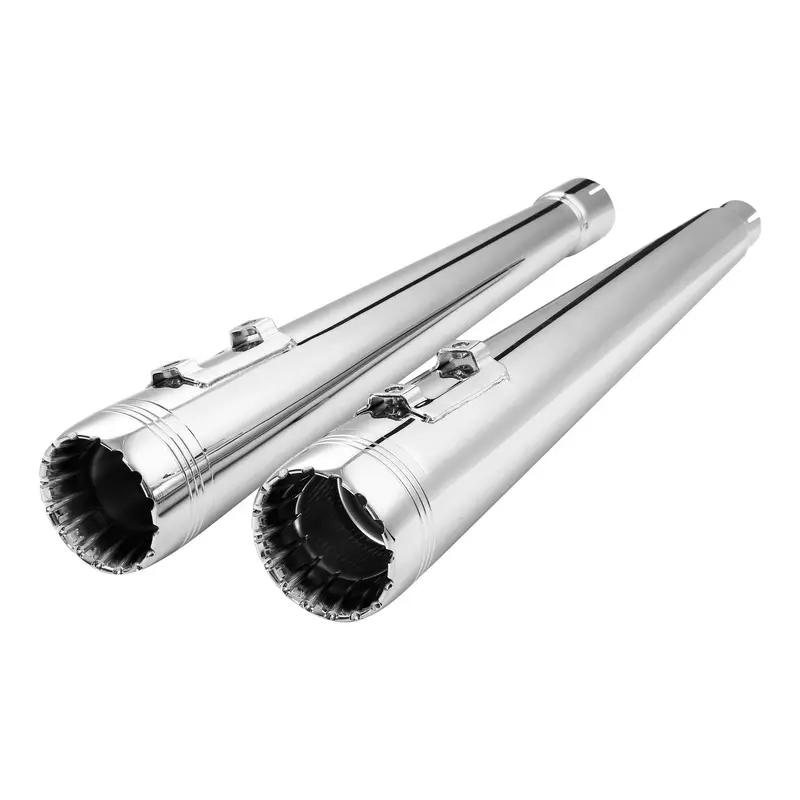 Tcmt 4" Megaphone Slip-On Mufflers Exhaust Fit For Harley Touring '17-'24 1