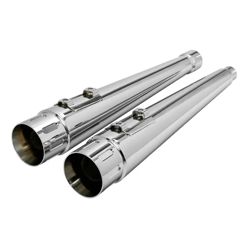 Tcmt 4" Megaphone Slip-On Mufflers Exhaust Fit For Harley Touring '17-'24 1