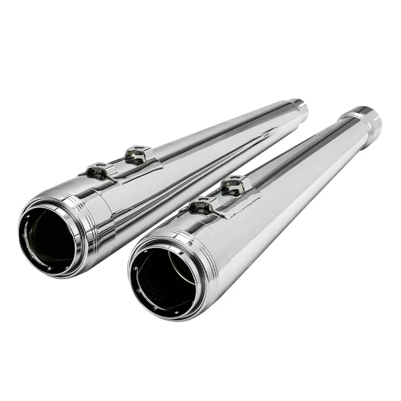Tcmt 4" Megaphone Slip-On Mufflers Exhaust Fit For Harley Touring '17-'24 1